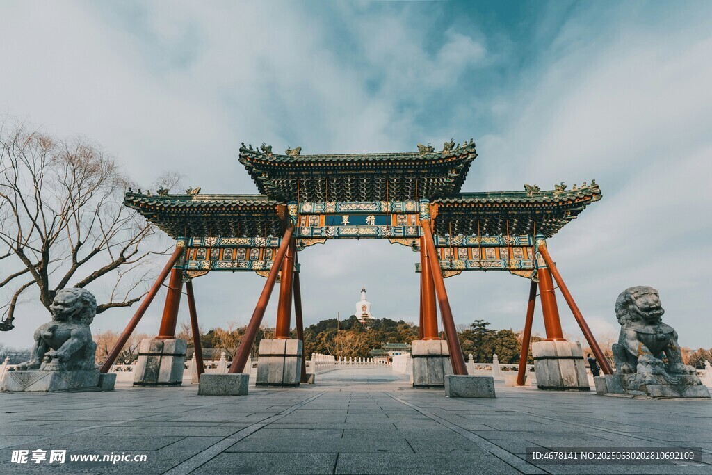 中式古典牌坊景观