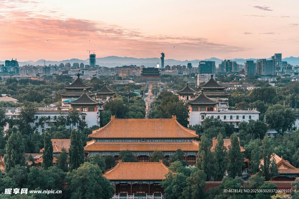 俯瞰北京古建筑景观