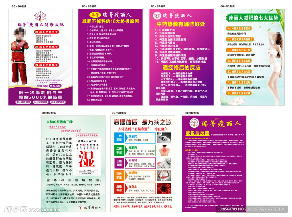 瑞菁瘦丽人 减肥海报