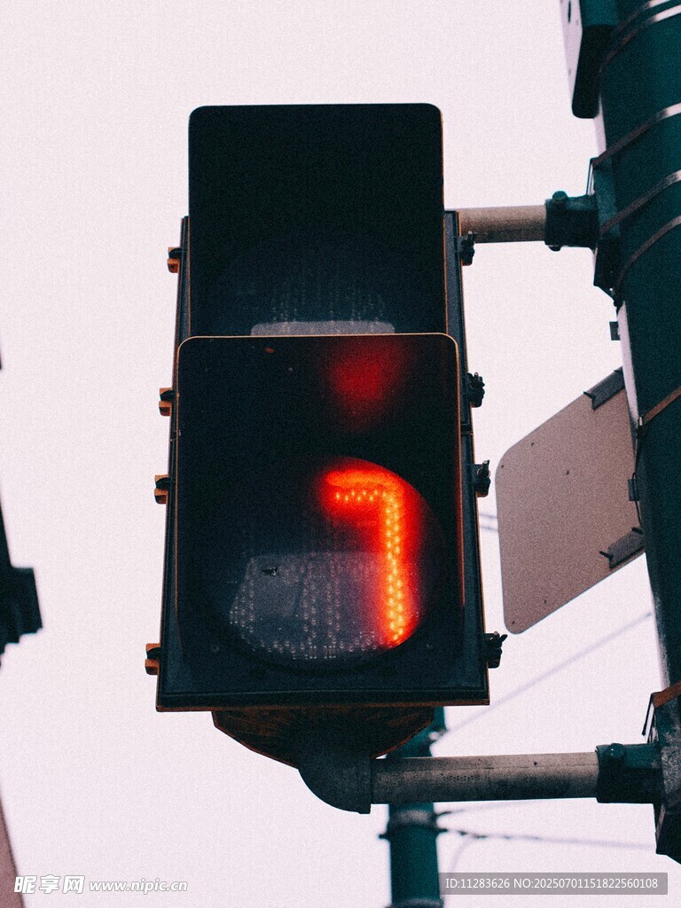红灯倒计时信号灯