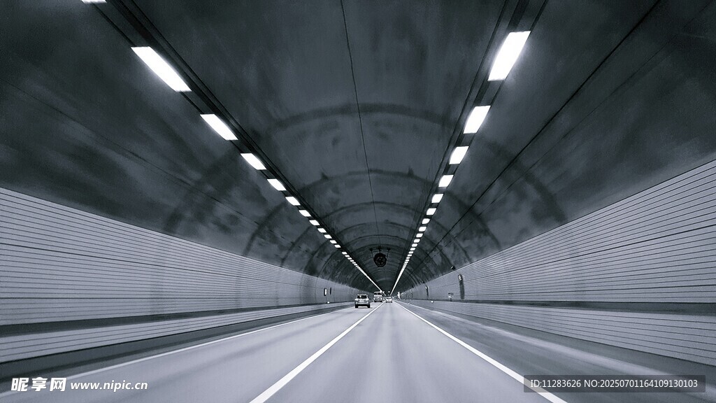 未来感科技风地下隧道