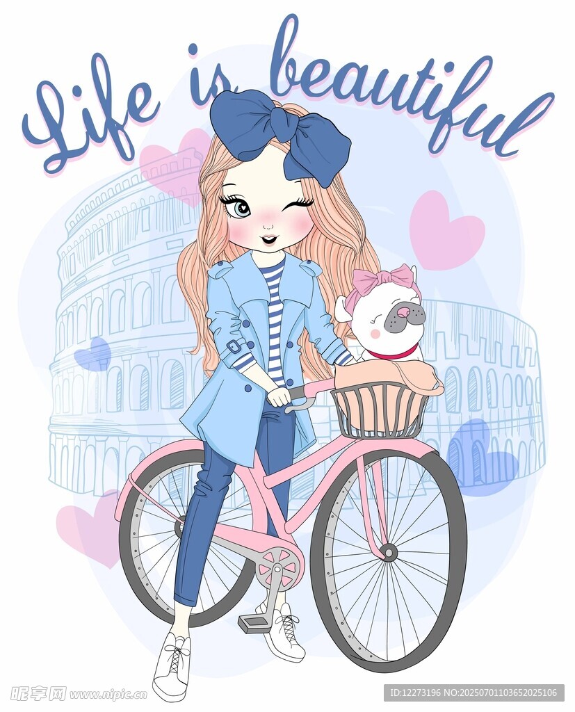 骑车少女的美好时光
