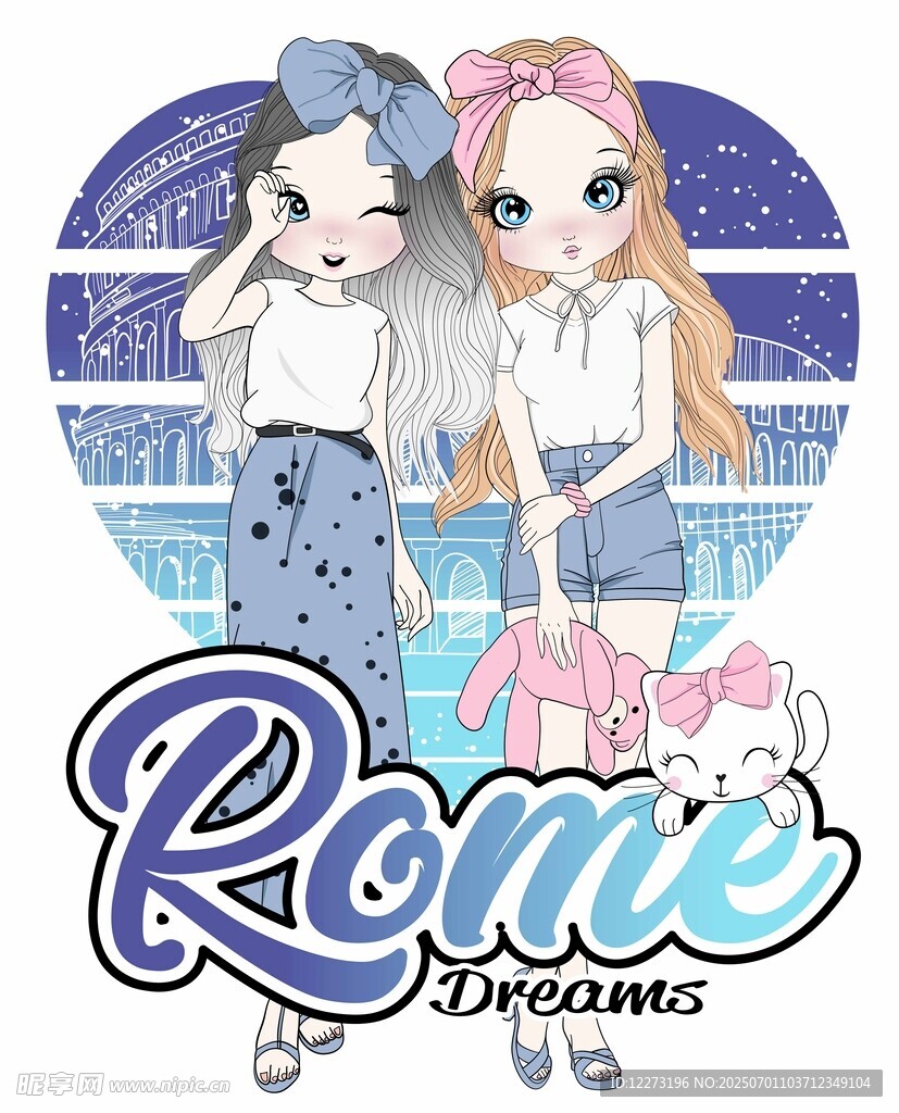 可爱卡通Rome角色形象