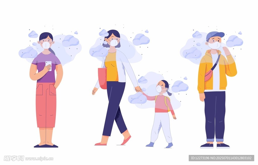一家人户外温馨漫步