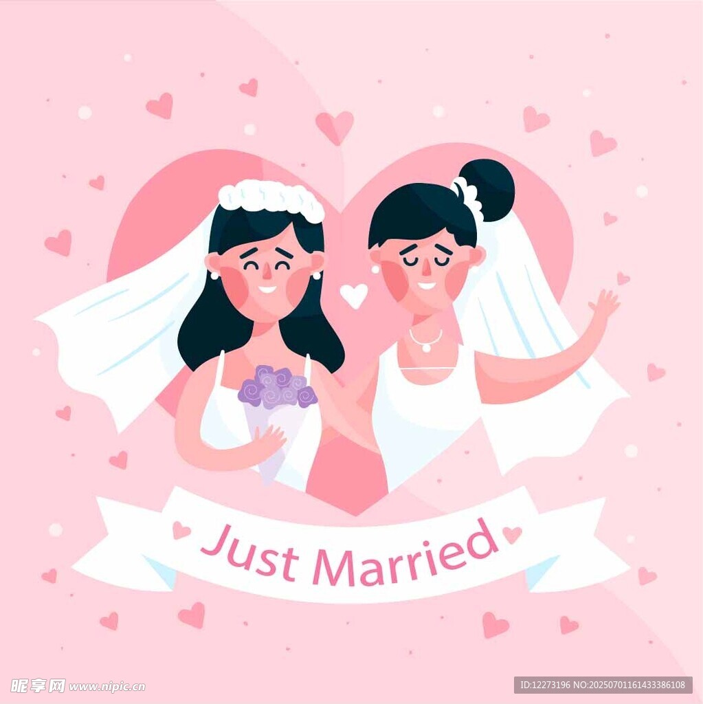 新婚夫妇甜蜜瞬间