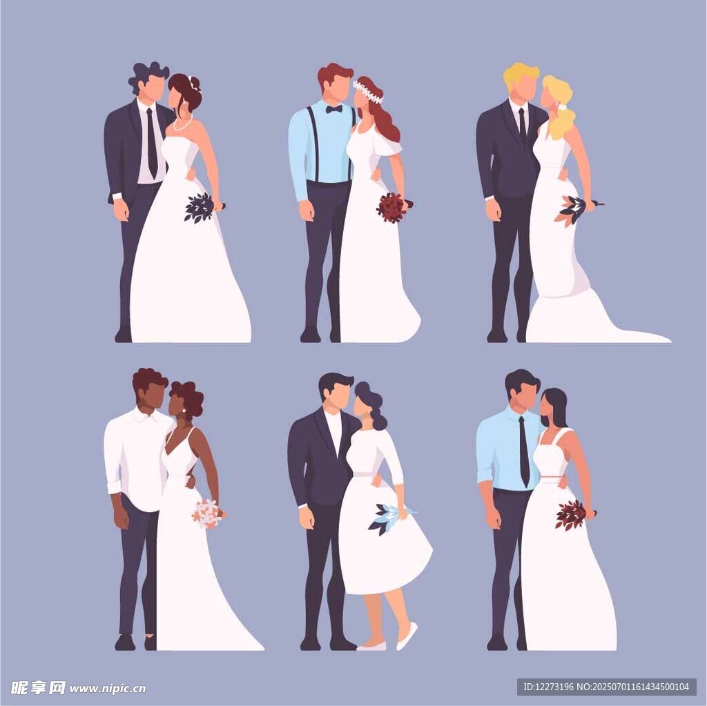 多样情侣婚礼甜蜜瞬间