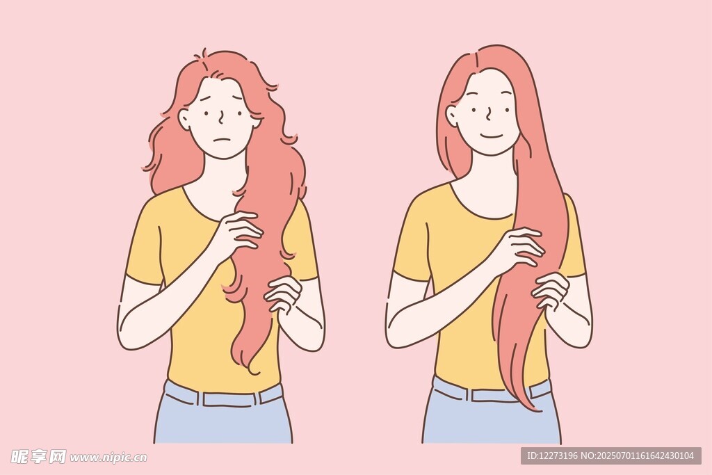 双生红发女孩的可爱瞬间