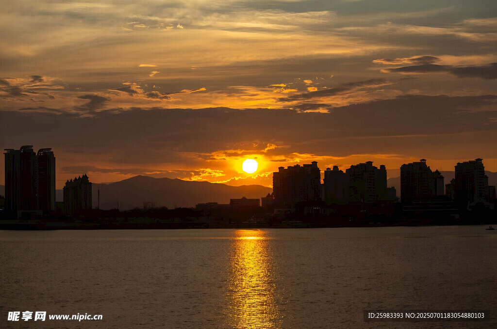 夕阳城市
