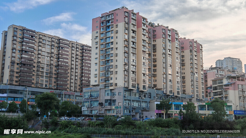 城市高层住宅区景观