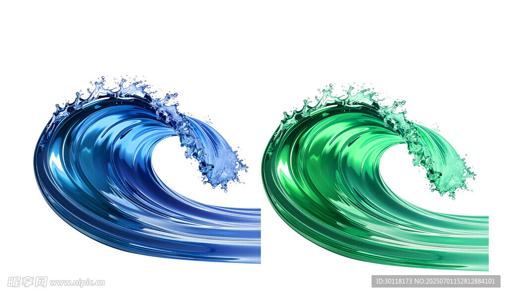 海浪图案