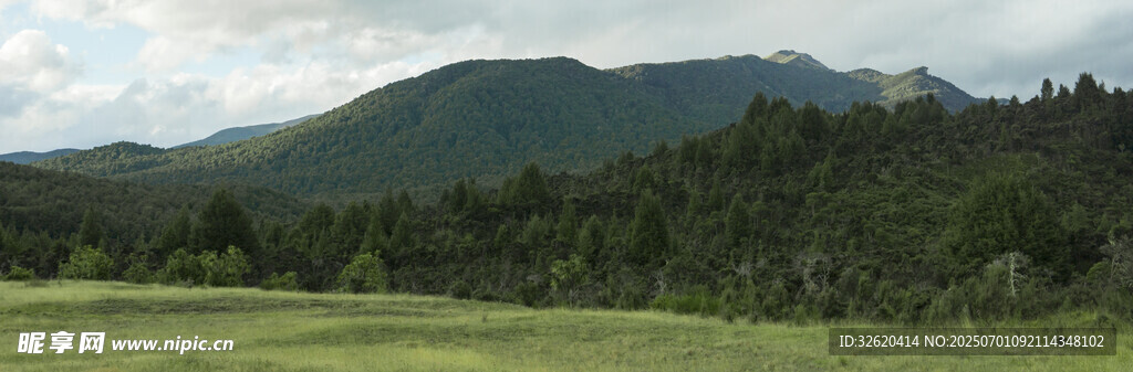青山绿野自然风光图