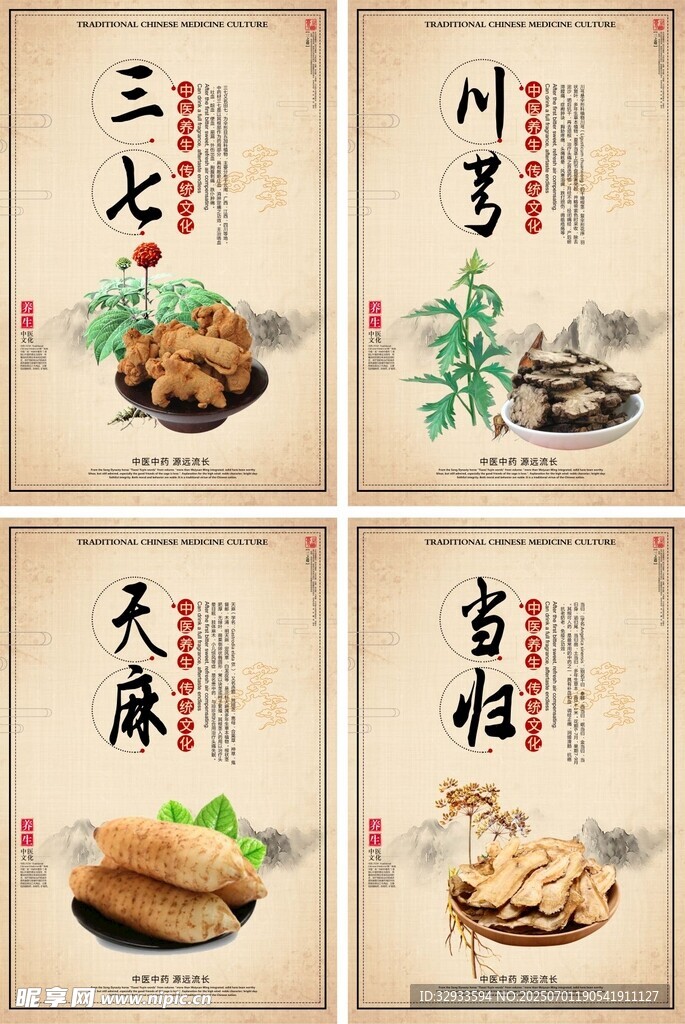 中药药品展板