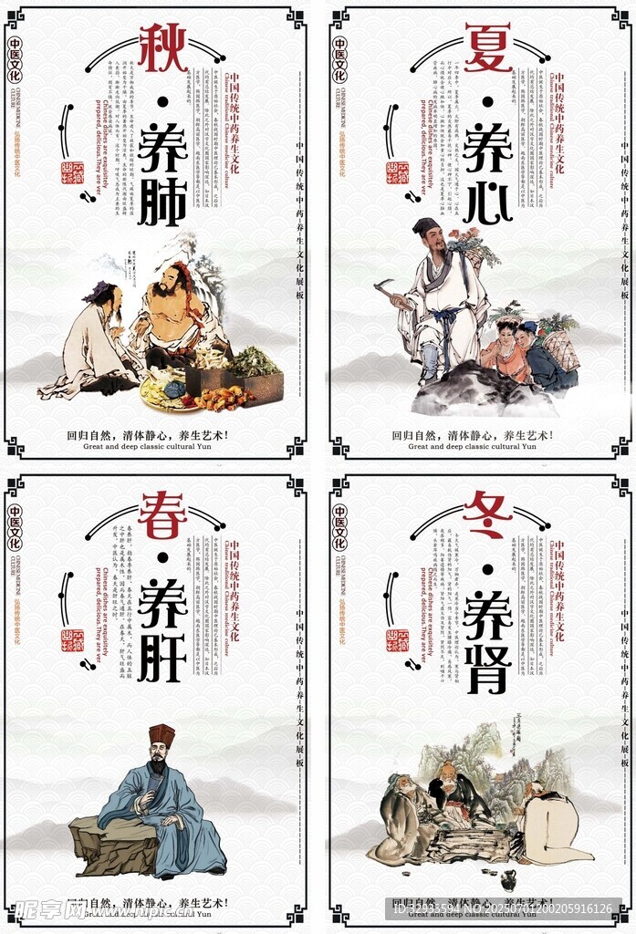 中国国粹中医养生文化展板
