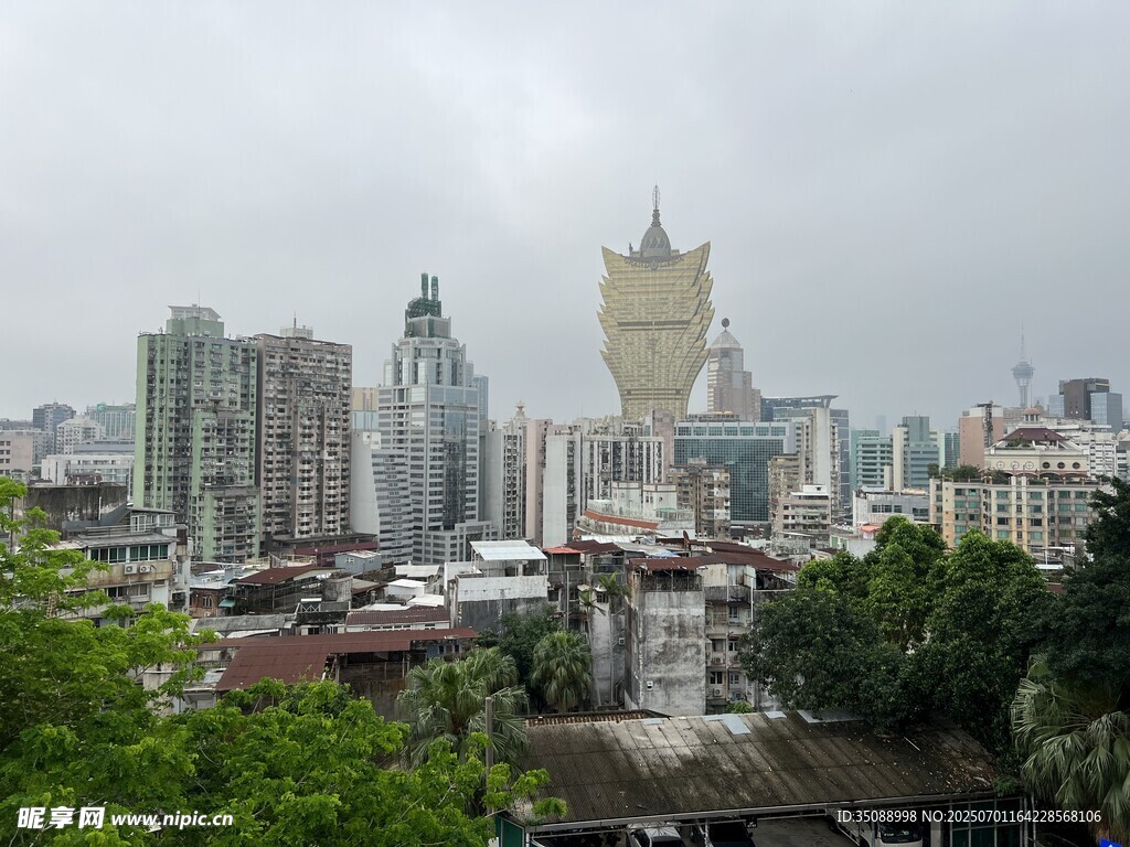 澳门城市景观俯瞰