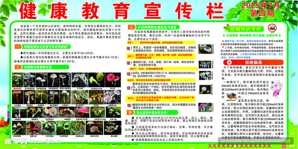 健康教育宣传栏展示