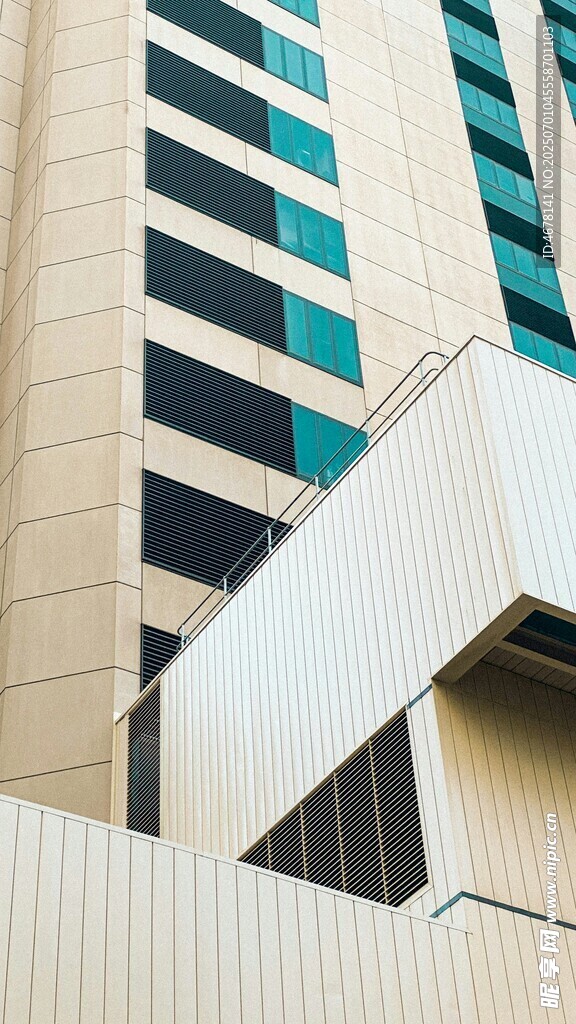 现代建筑局部特写