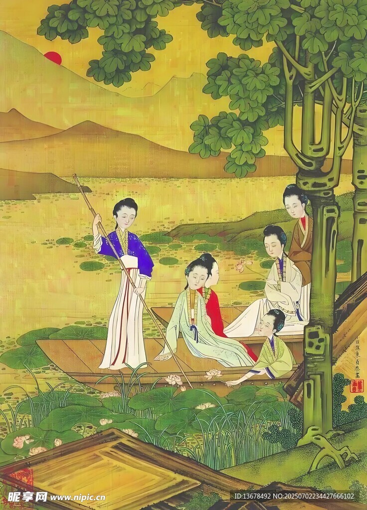 古代文人雅聚图