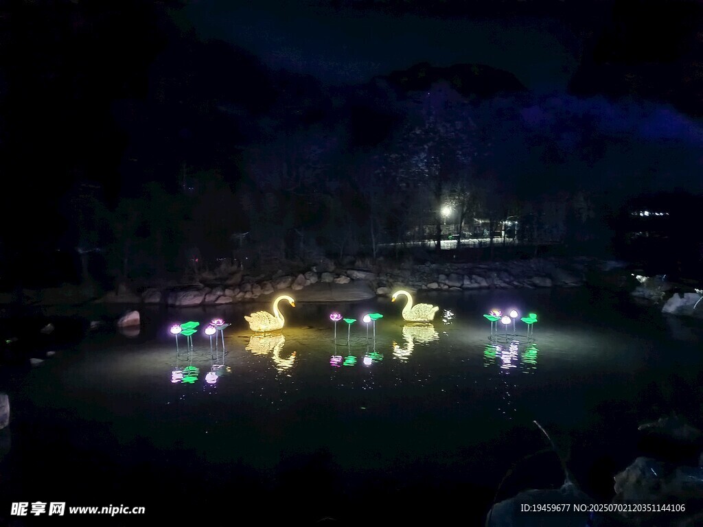 云台山夜景