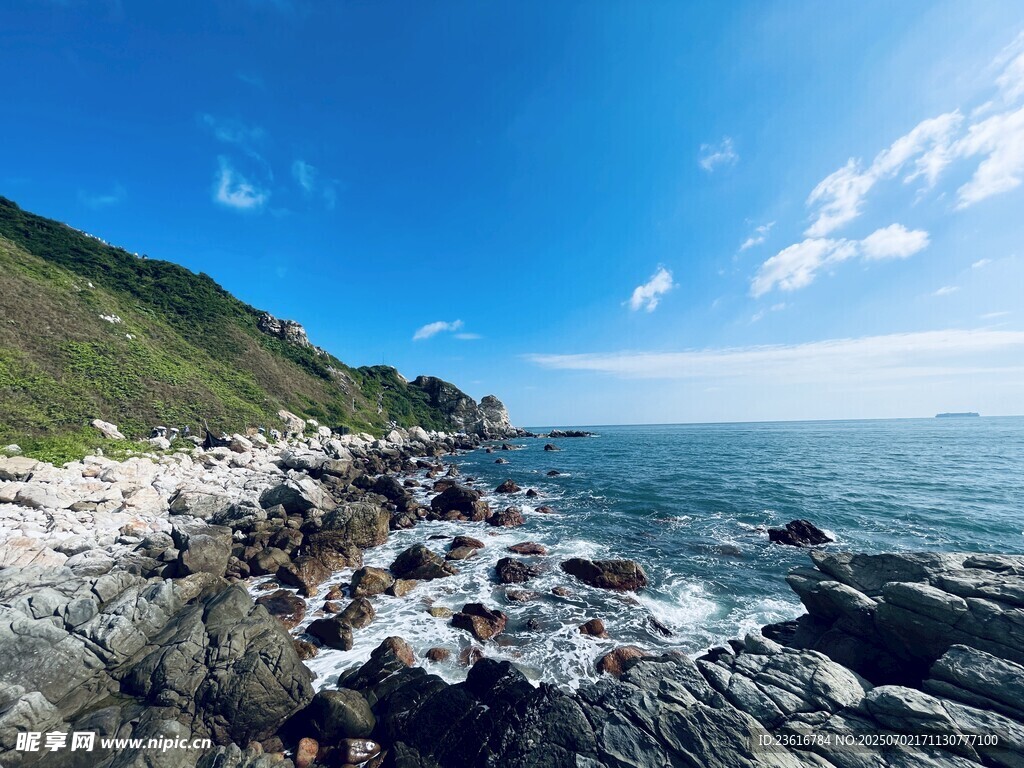 礁石海浪