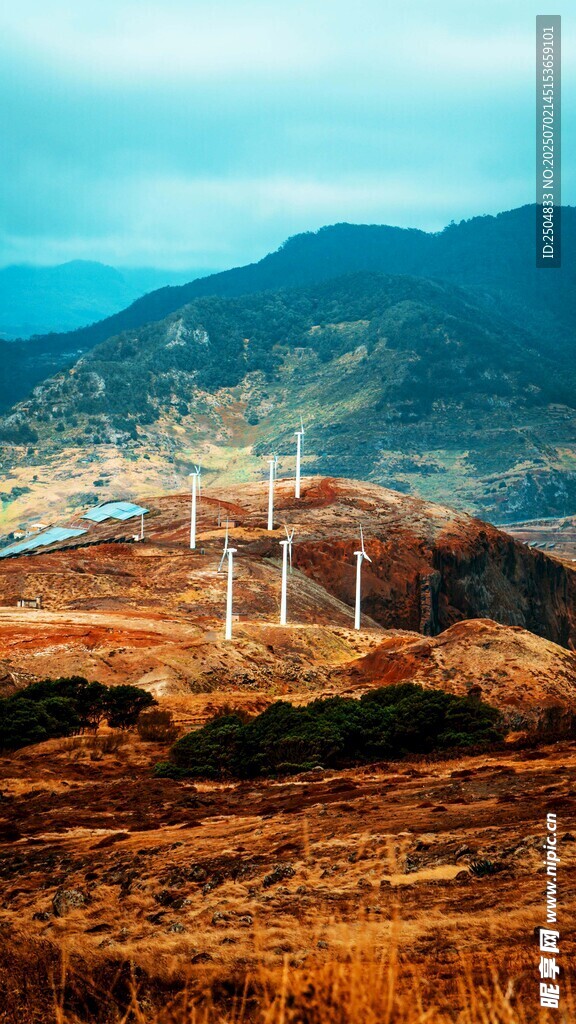 山间风电场景