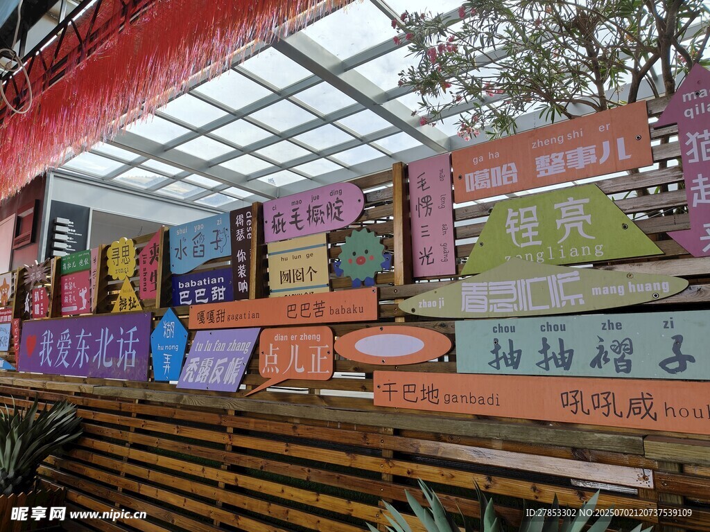 多彩校园文化墙展示