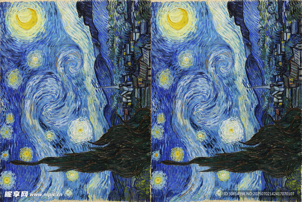 星空抽象艺术画作
