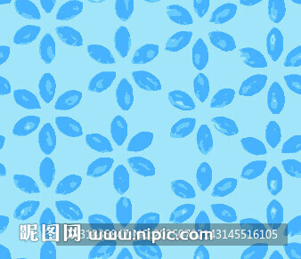 浅蓝色花朵图案背景