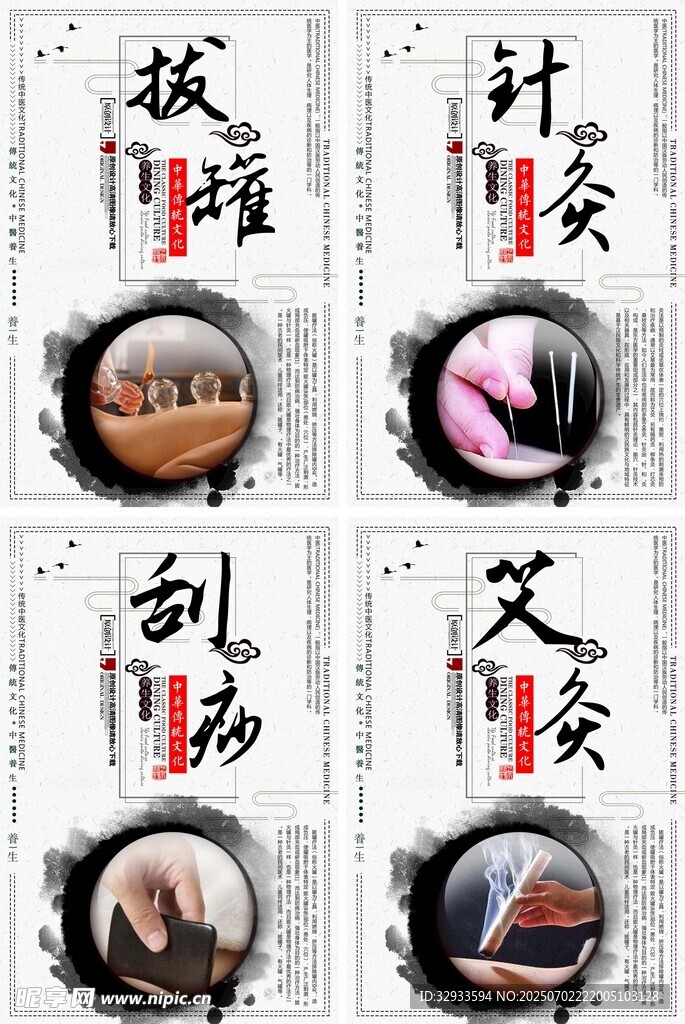 大气中医养生文化展板套图