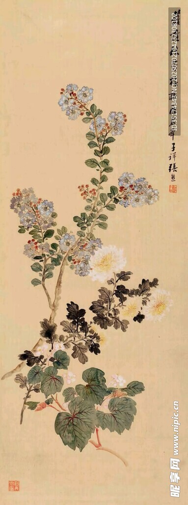 水墨花卉图