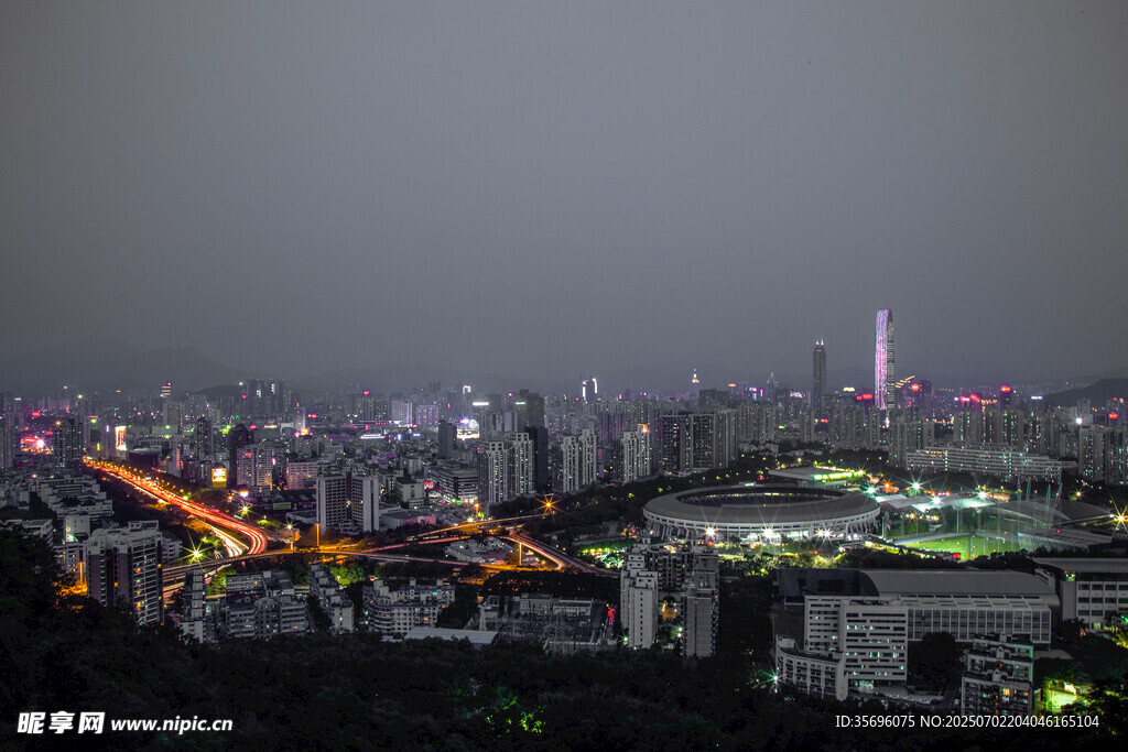 夜幕 深圳