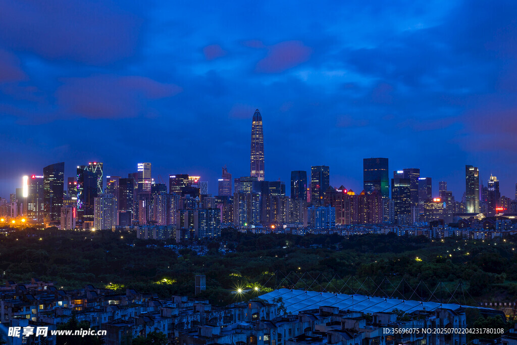 夜景深圳