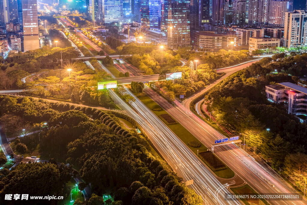 深圳深南大道夜景