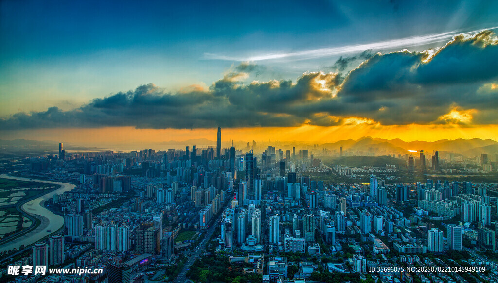 黄昏的深圳