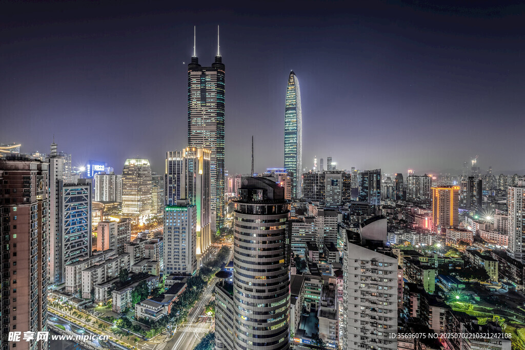 深圳城市地标夜景
