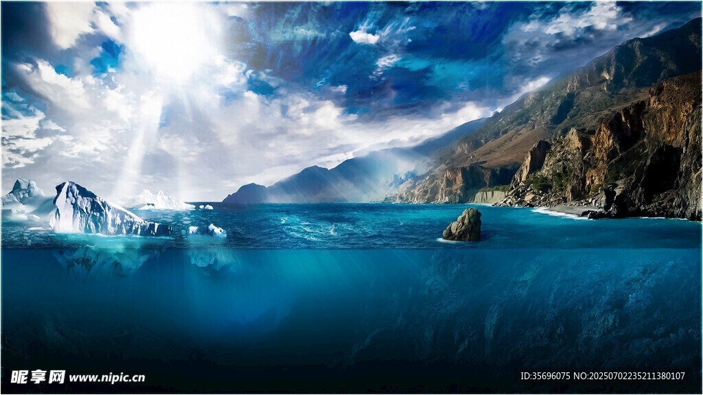 海底与海面的奇幻景观