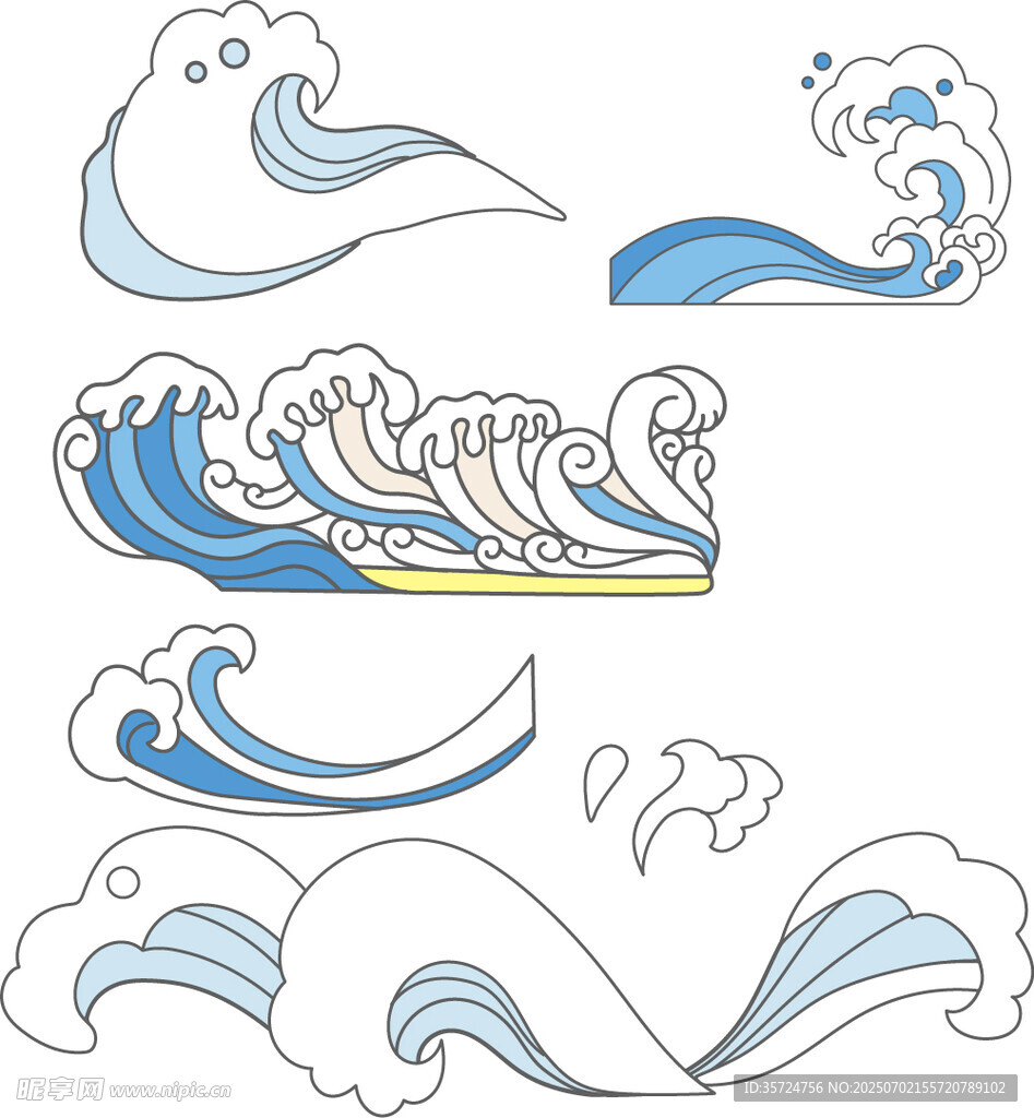 矢量海浪