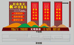 社会主义核心价值宣传栏设计模型