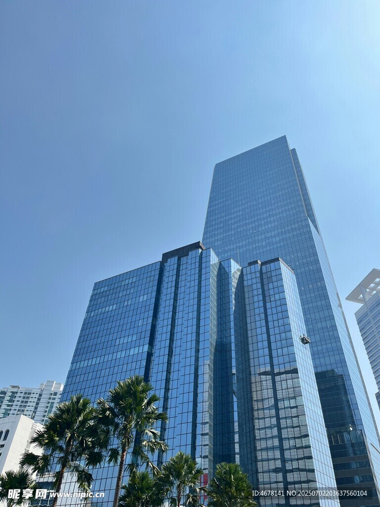 现代摩天大楼城市景观