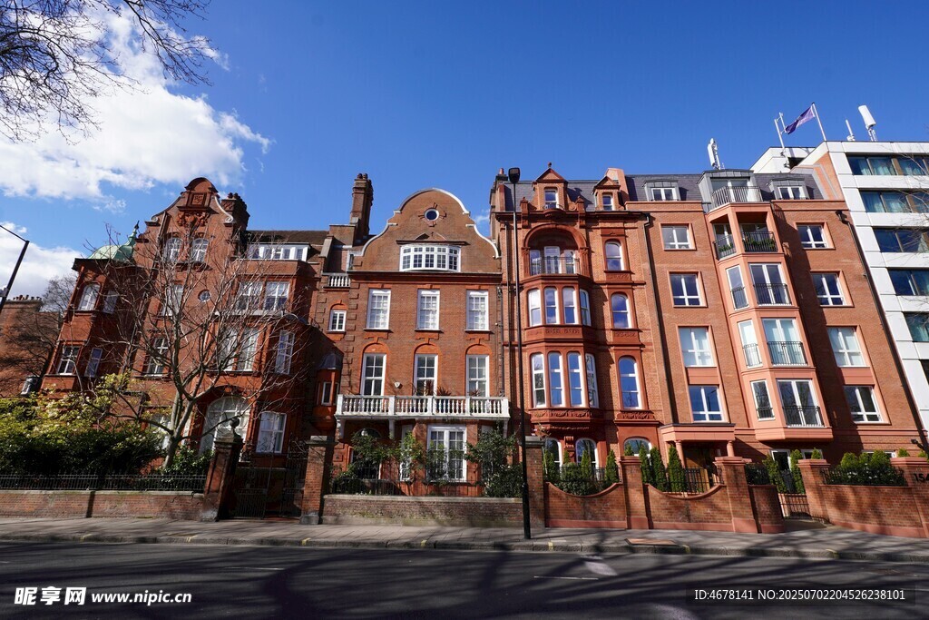 英式风格红砖建筑群
