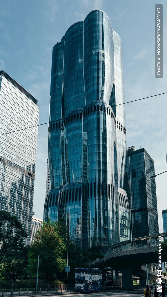 现代都市摩天大楼景观