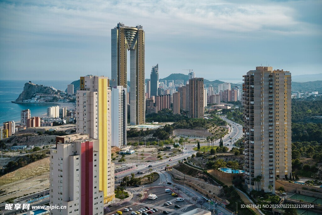 城市高楼景观俯瞰图