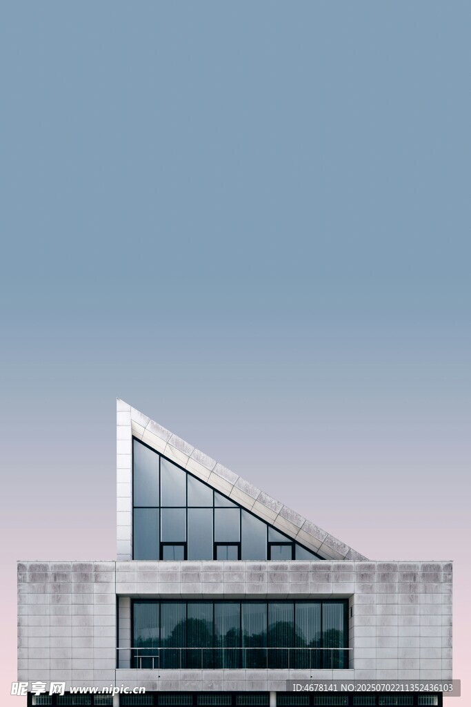 现代简约风格几何形建筑