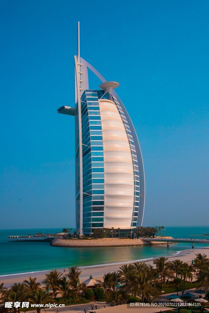 迪拜帆船酒店海滨美景