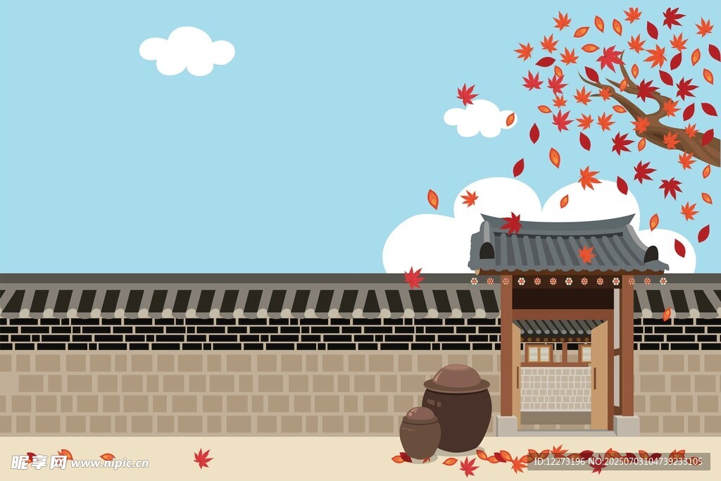 古风庭院景致