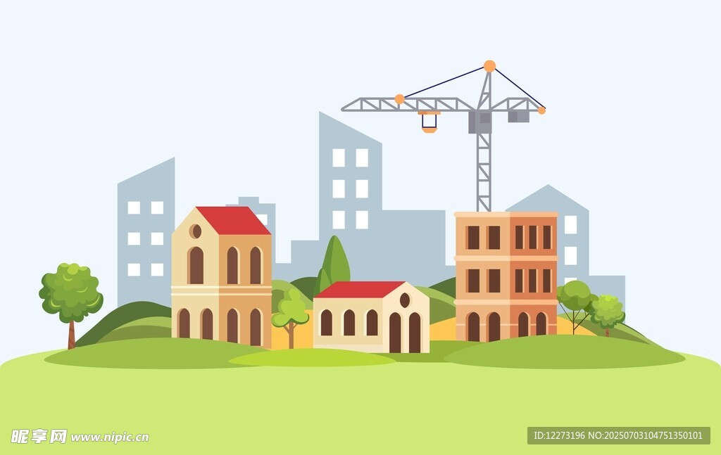 城市建设中的多彩建筑群