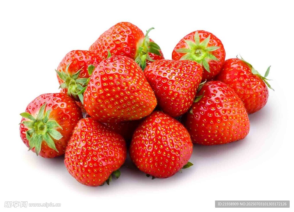 新鲜草莓堆叠