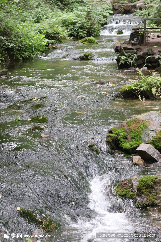 山间溪流潺潺 