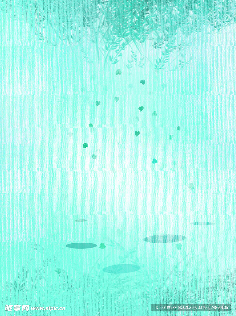 梦幻蓝绿渐变背景