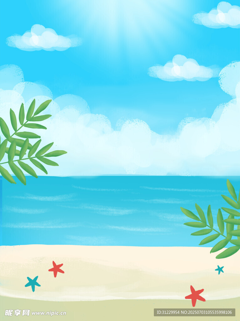 夏日海滩风光