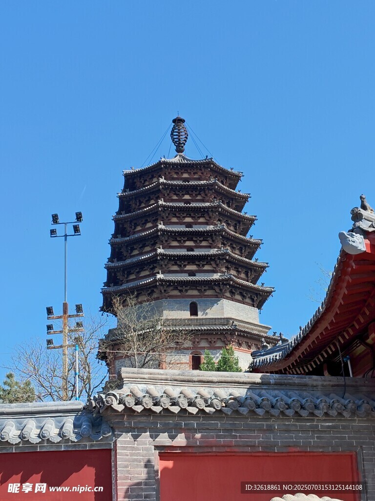 古寺宝塔景观